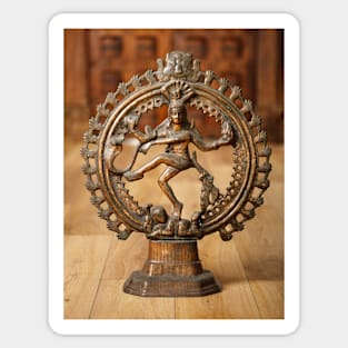 Shiva god statuette Sticker